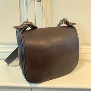 Vtg Coach NYC saddle flap 1970 bag